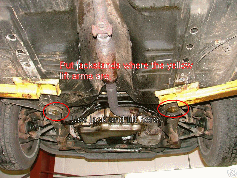 Jacking Points/jackstand Locations Taurus Car Club of America Ford