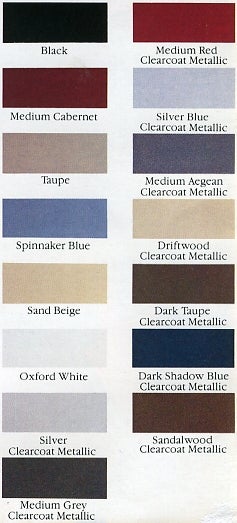 1987 Taurus Exterior Colors