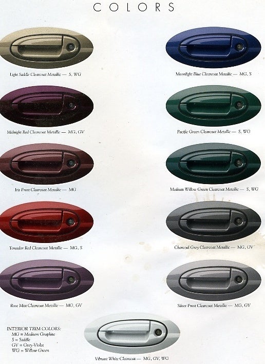 2003 Ford taurus paint colors #2