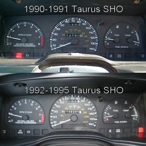 1995 Ford taurus dashboard lights #7